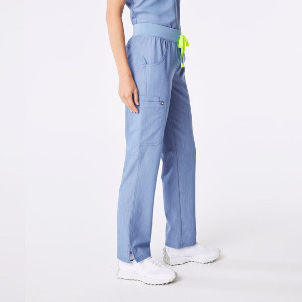 women's Heather Indigo Kade - Tall Cargo Scrub Pant™