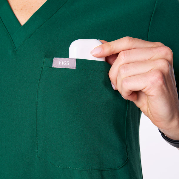 women's Hunter Green Catarina - One-Pocket Scrub Top™