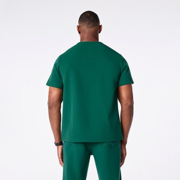 men's Hunter Green Corfield - Henley Scrub Top