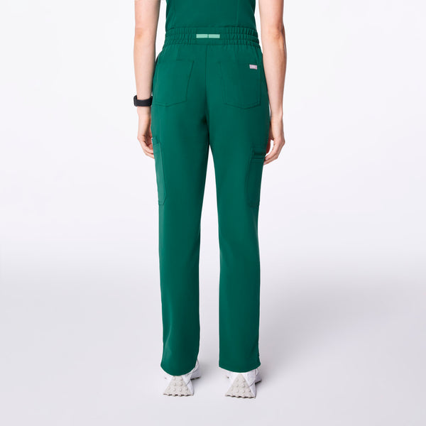 women's Hunter Green High Waisted Dowa - Tall Scrub Pants