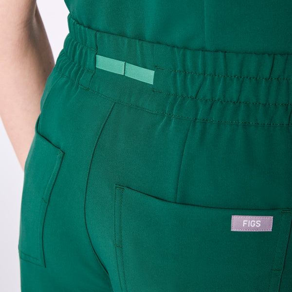 women's Hunter Green High Waisted Dowa - Tall Scrub Pants