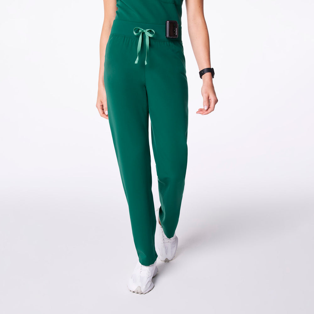women's Hunter Green High Waisted Livingston - Tall Basic Scrub Pant™