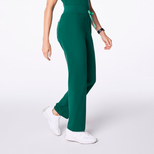 women's Hunter Green High Waisted Livingston - Tall Basic Scrub Pant™