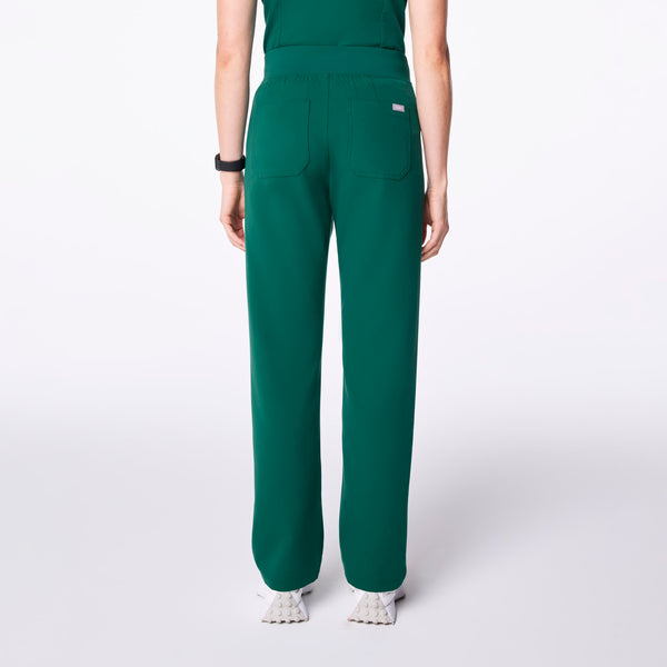 women's Hunter Green High Waisted Livingston - Basic Scrub Pant™