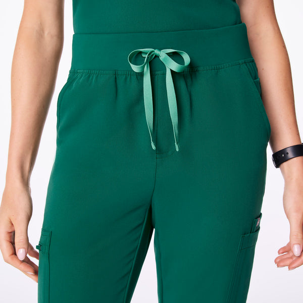 women's Hunter Green High Waisted Yola - Petite Skinny Scrub Pant™