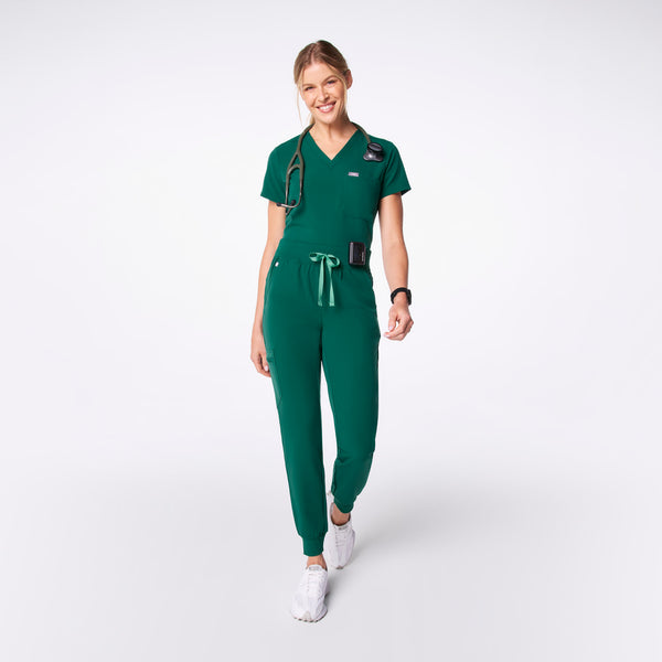 women's Hunter Green High Waisted Zamora - Jogger Scrub Pant™