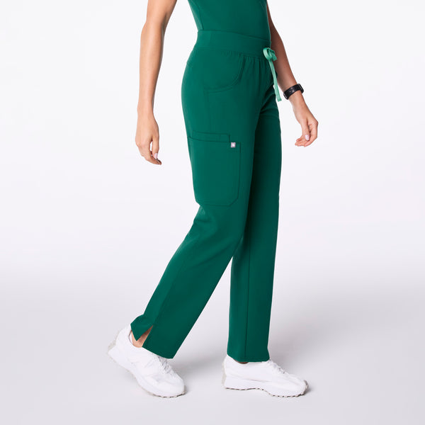 women's Hunter Green Kade - Petite Cargo Scrub Pant™