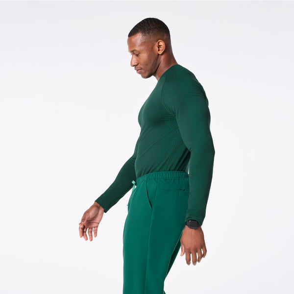 men's Hunter Green Makato Seamless - Longsleeve Underscrub