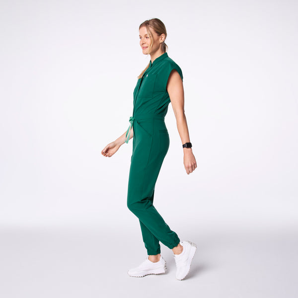 women's Hunter Green  Rafaela Cargo Jogger -  Tall ScrubJumpsuit™