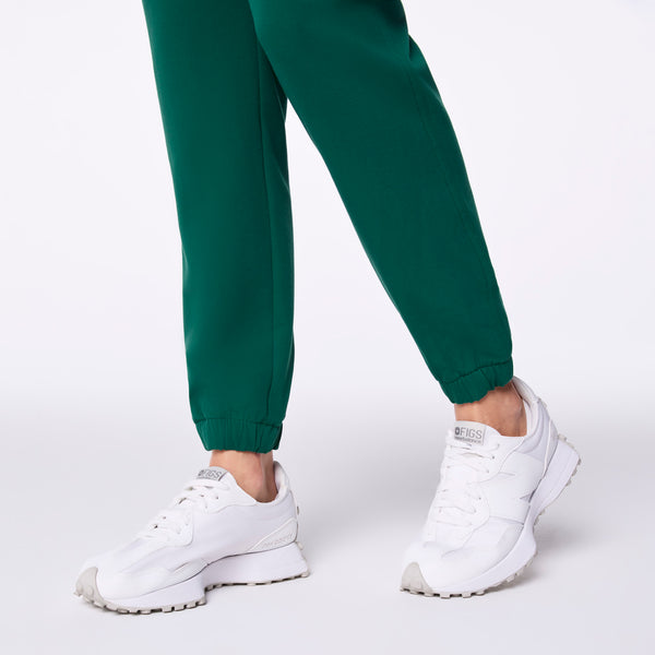 women's Hunter Green Rafaela Cargo Jogger - Petite ScrubJumpsuit™