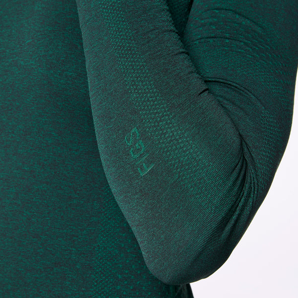 women's Hunter Green Salta Seamless - Longsleeve Underscrub