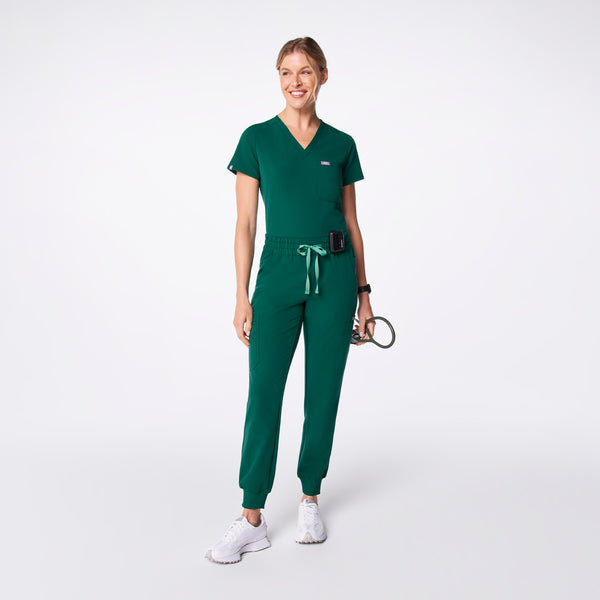 women's Hunter Green Uman Relaxed - Tall Jogger Scrub Pant