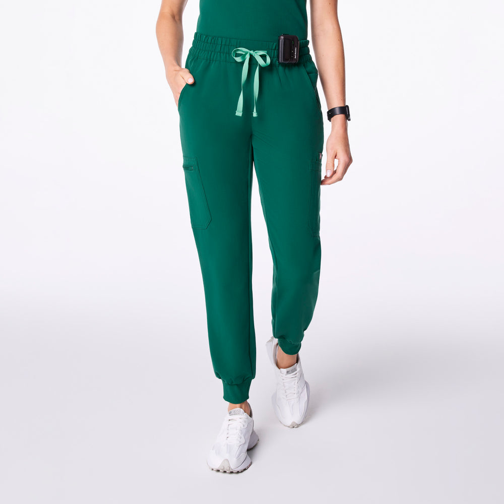 women's Hunter Green Uman Relaxed - Jogger Scrub Pant