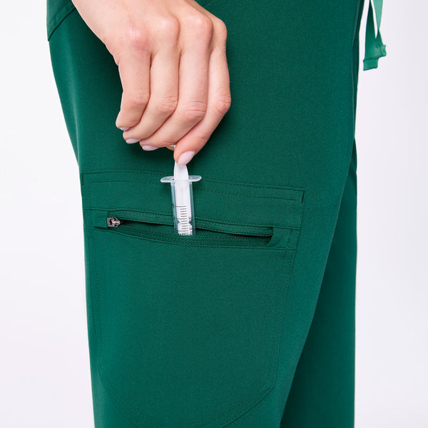 women's Hunter Green Zamora - Petite Jogger Scrub Pant™