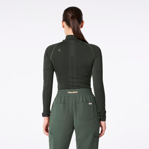 women's Moss Salta Seamless ¼ Zip - Longsleeve Underscrub