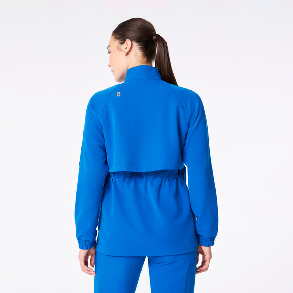 women's Royal Blue Alberta Cinched - Scrub Jacket