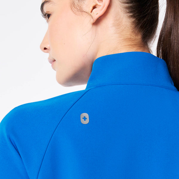 women's Royal Blue Alberta Cinched - Scrub Jacket