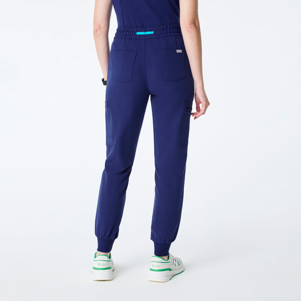 women's Sapphire High Waisted Uman Relaxed - Petite Jogger Scrub Pant