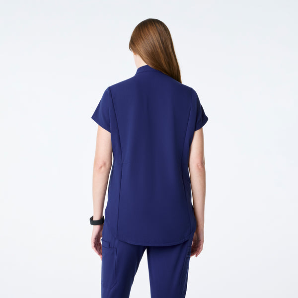 women's Sapphire Montex - Mock Neck Scrub Top