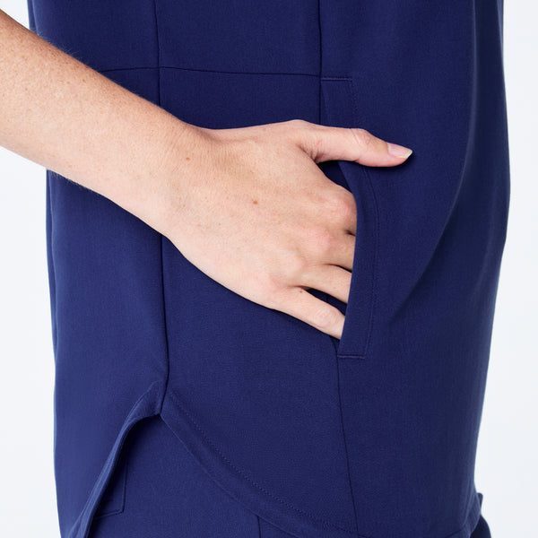 women's Sapphire Montex - Mock Neck Scrub Top