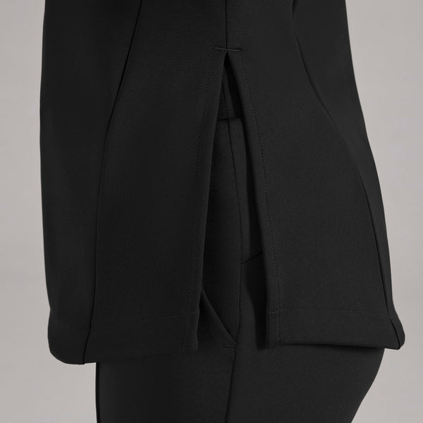 women's Black Alma FORMx Slim Crewneck Tunic - Scrub Top™