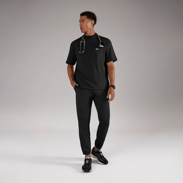 men's Black Dawson FORMx Relaxed Mock Neck - Scrub Top™