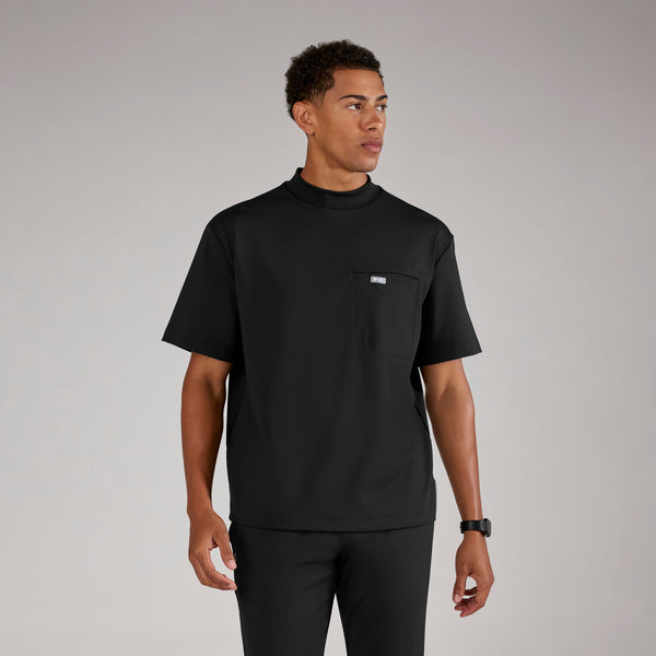 men's Black Dawson FORMx Relaxed Mock Neck - Scrub Top™