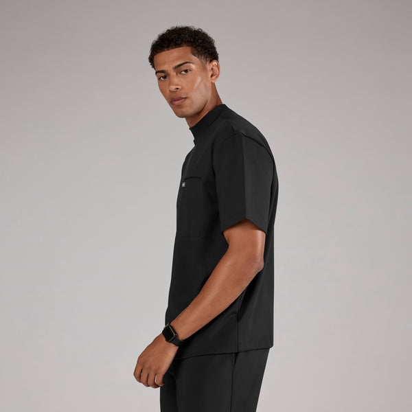men's Black Dawson FORMx Relaxed Mock Neck - Scrub Top™
