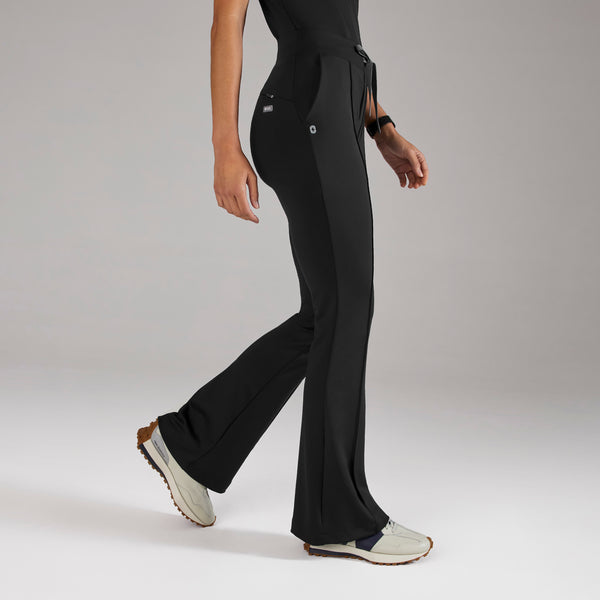 women's Black High Waisted Evanston FORMx Skinny Flare - Scrub Pant™