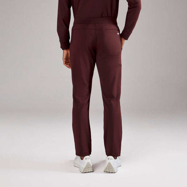 men's Burgundy Pierre FORMx Slim Tapered - Short Scrub Pant