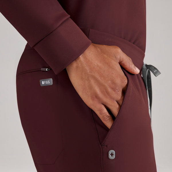 men's Burgundy Pierre FORMx Slim Tapered - Tall Scrub Pant