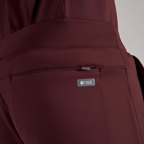 men's Burgundy Pierre FORMx Slim Tapered - Tall Scrub Pant