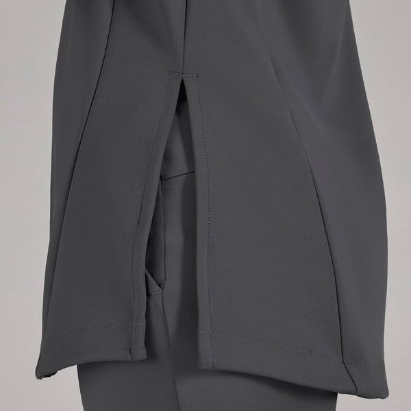 women's Charcoal Alma FORMx Slim Crewneck Tunic - Scrub Top™