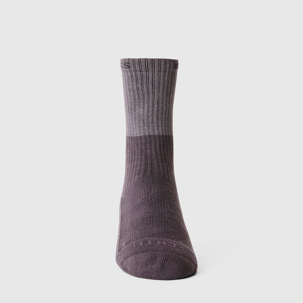 unisex Charcoal Two Tone FIGS | ArchTek® 15-20 mmHg - Crew Compression Socks