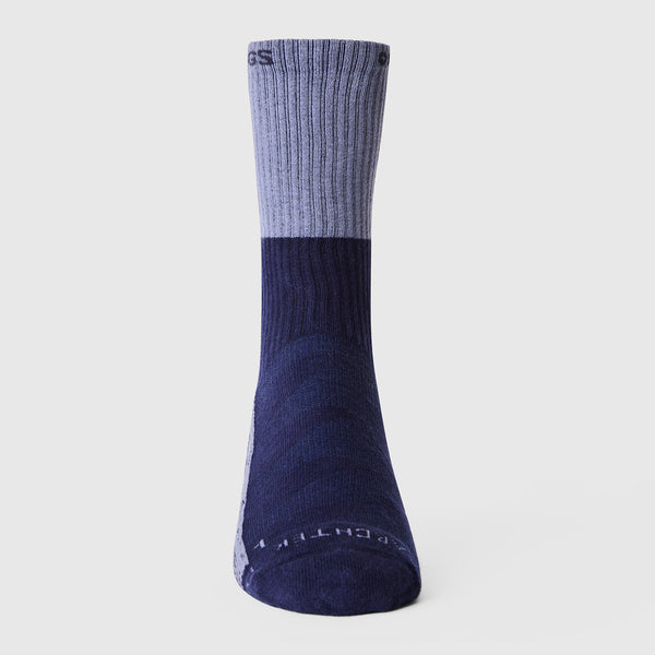 unisex Navy Two Tone FIGS | ArchTek® 15-20 mmHg - Crew Compression Socks