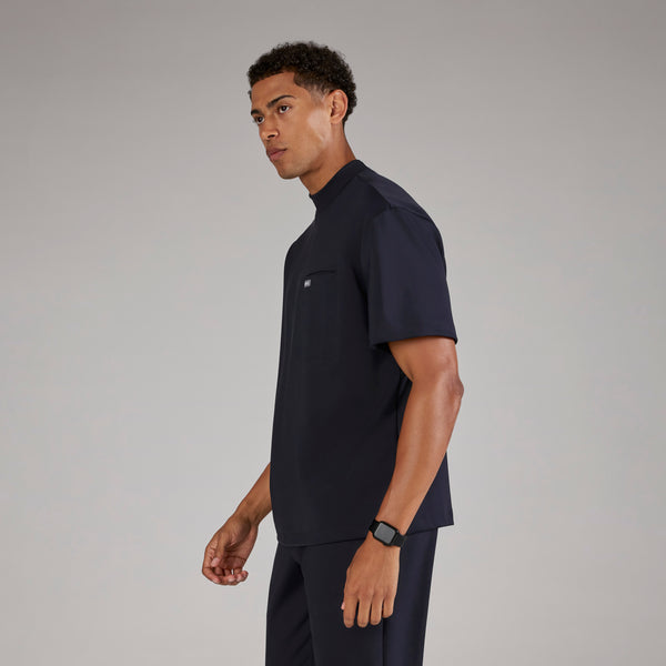 men's Navy Dawson FORMx Relaxed Mock Neck - Scrub Top™