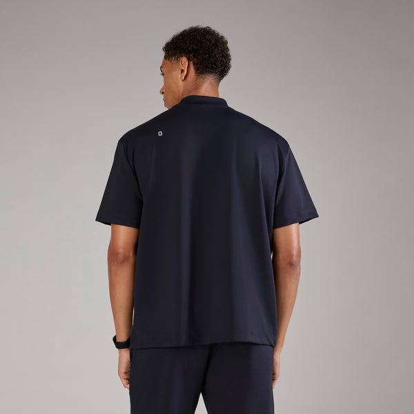 men's Navy Dawson FORMx Relaxed Mock Neck - Scrub Top™