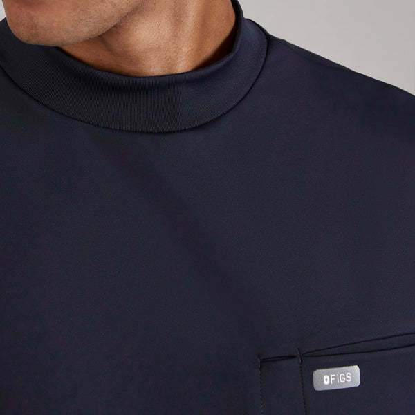 men's Navy Dawson FORMx Relaxed Mock Neck - Scrub Top™
