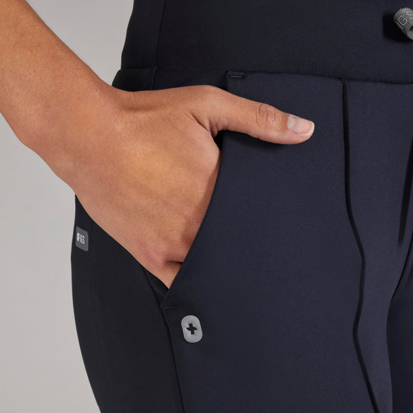 women's Navy High Waisted Evanston FORMx Skinny Flare - Petite Scrub Pant™