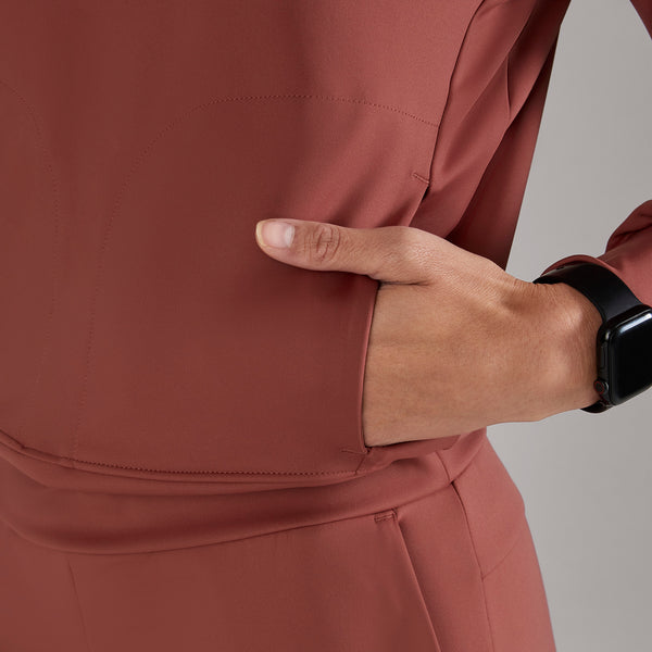 women's Rosewood Cornelia FORMx Relaxed Crewneck - Longsleeve Scrub Top™