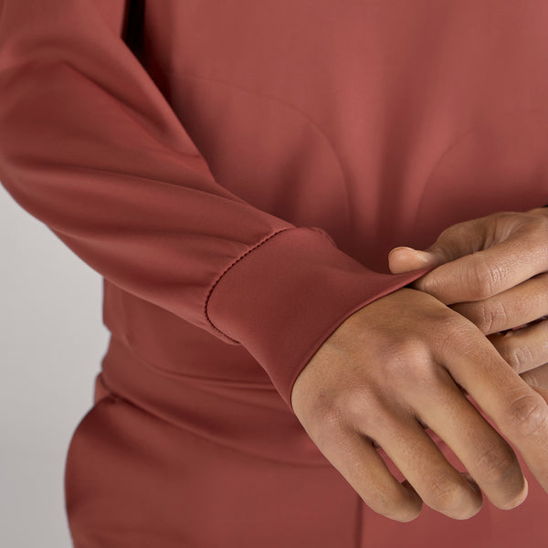 women's Rosewood Cornelia FORMx Relaxed Crewneck - Longsleeve Scrub Top™