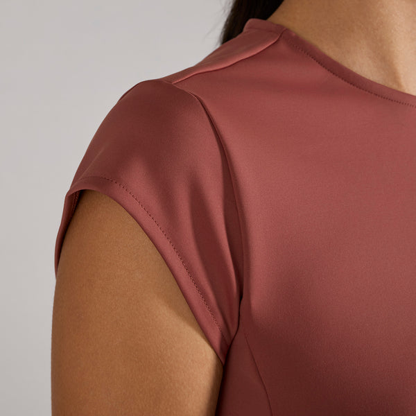 women's Rosewood Alma FORMx Slim Crewneck Tunic - Scrub Top™