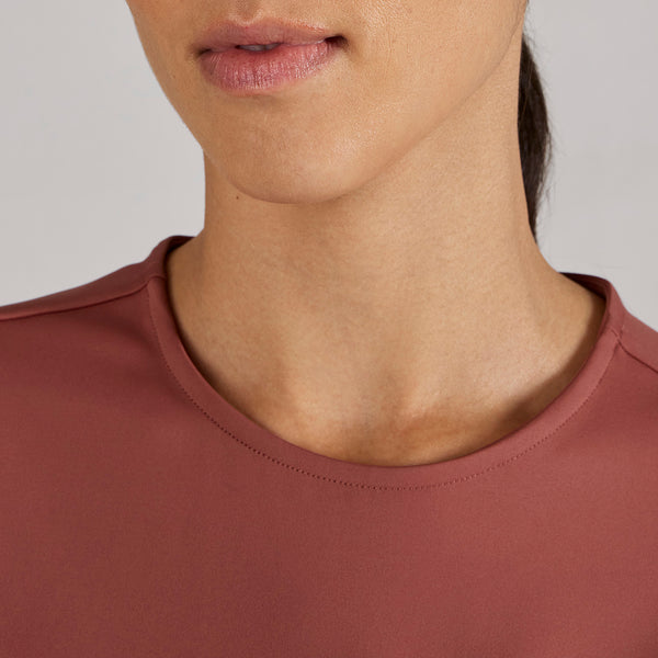 women's Rosewood Alma FORMx Slim Crewneck Tunic - Scrub Top™