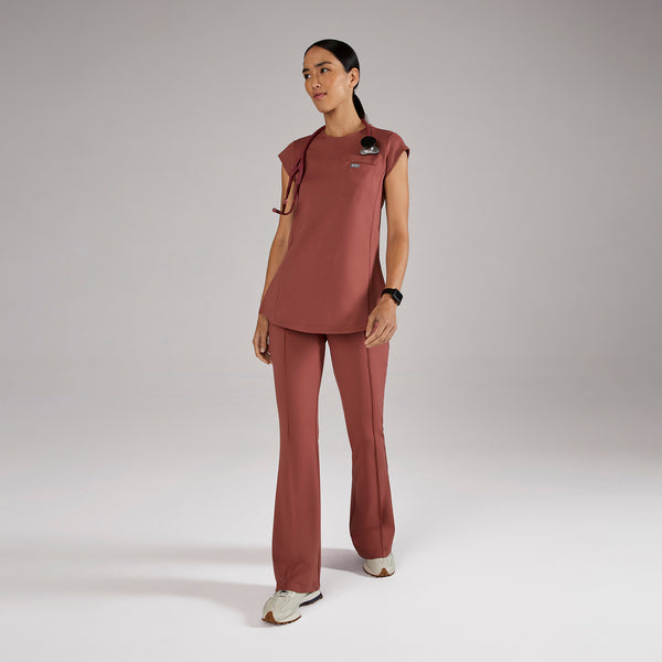 women's Rosewood Alma FORMx Slim Crewneck Tunic - Scrub Top™
