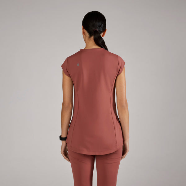 women's Rosewood Alma FORMx Slim Crewneck Tunic - Scrub Top™