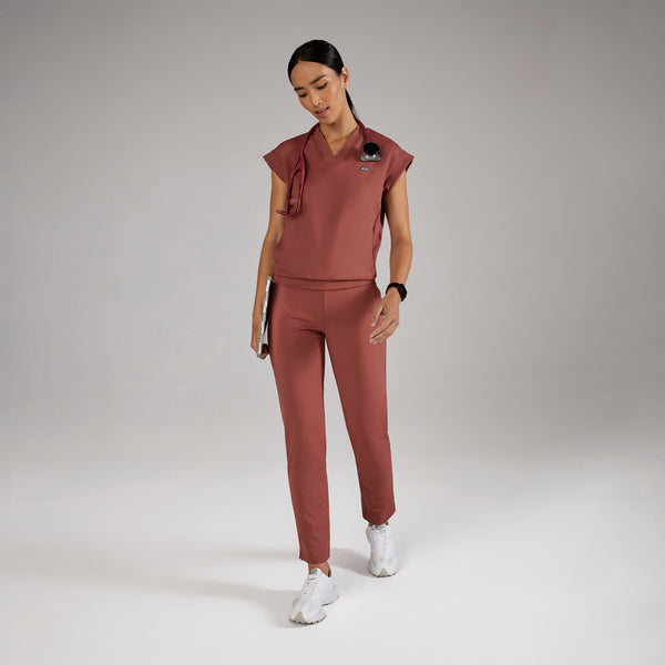 women's Rosewood Mira FORMx Relaxed V-Neck - Scrub Top™