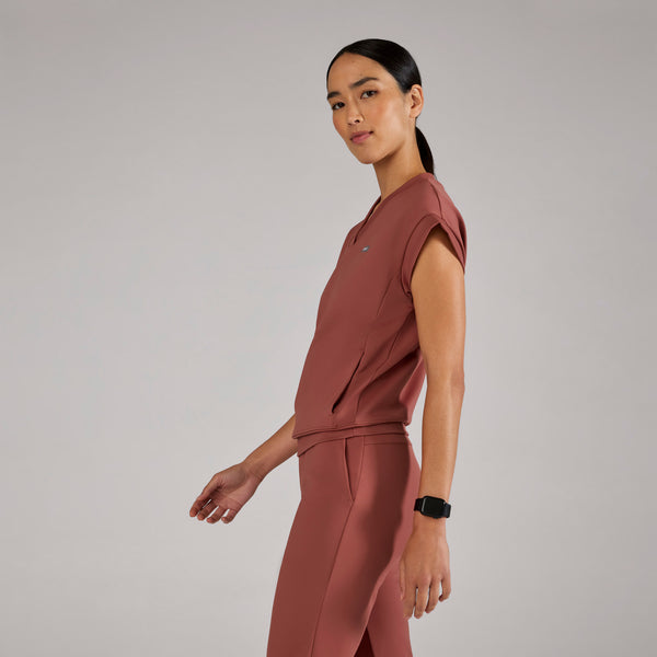 women's Rosewood Mira FORMx Relaxed V-Neck - Scrub Top™