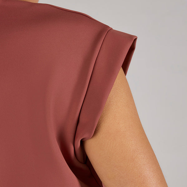 women's Rosewood Mira FORMx Relaxed V-Neck - Scrub Top™