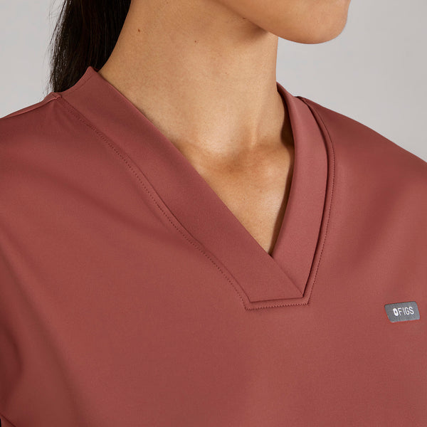 women's Rosewood Mira FORMx Relaxed V-Neck - Scrub Top™