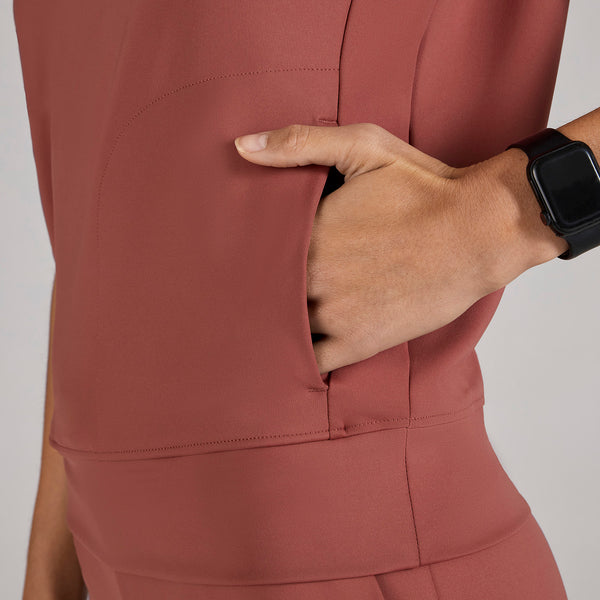 women's Rosewood Mira FORMx Relaxed V-Neck - Scrub Top™